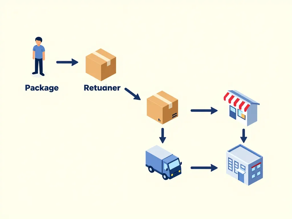 diagramme étapes retour colisboomerang