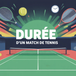 combien de temps dure un match de tennis illustration vectorielle durée sur court