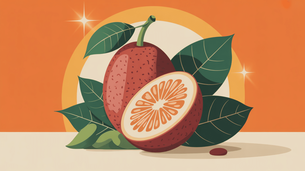 fruit kaki danger coupé fond sain orangé vert