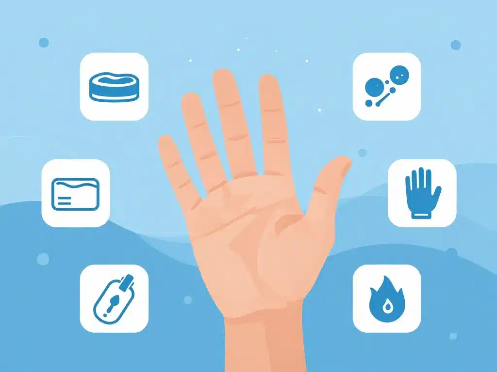 causes médicales gratter la main droite illustration