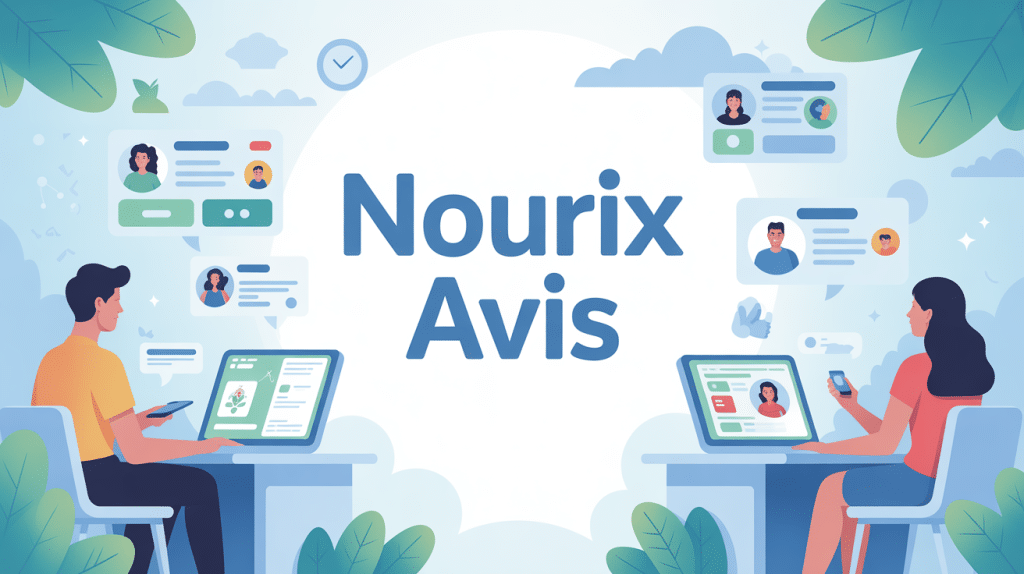 nourix avis illustration clients sur écran