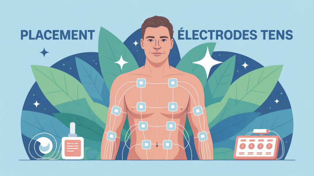Ou placer les electrodes tens sur le corps humain
