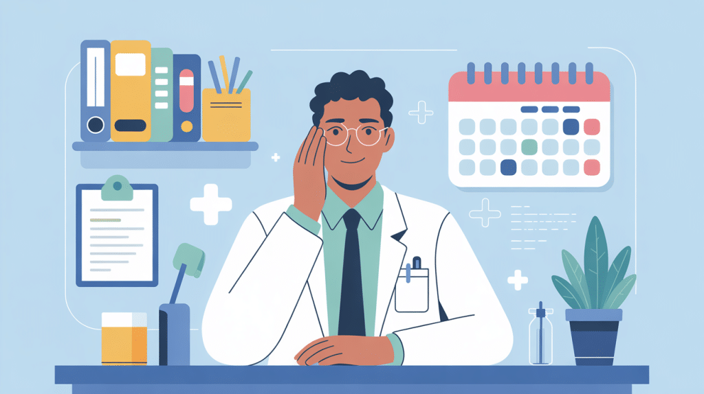 peut-on demander un arrêt de travail pour le lendemain illustration vectorielle