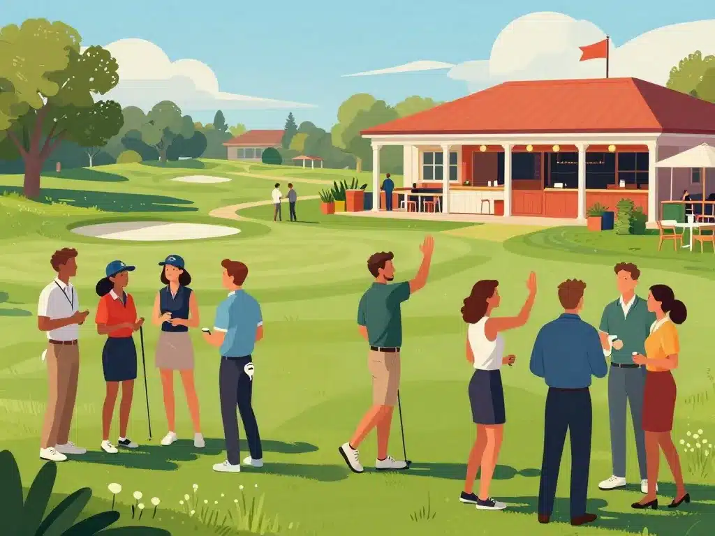shotgun golf convivialité networking événement entreprise