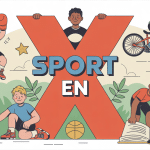 illustration ludique sport commencant par x