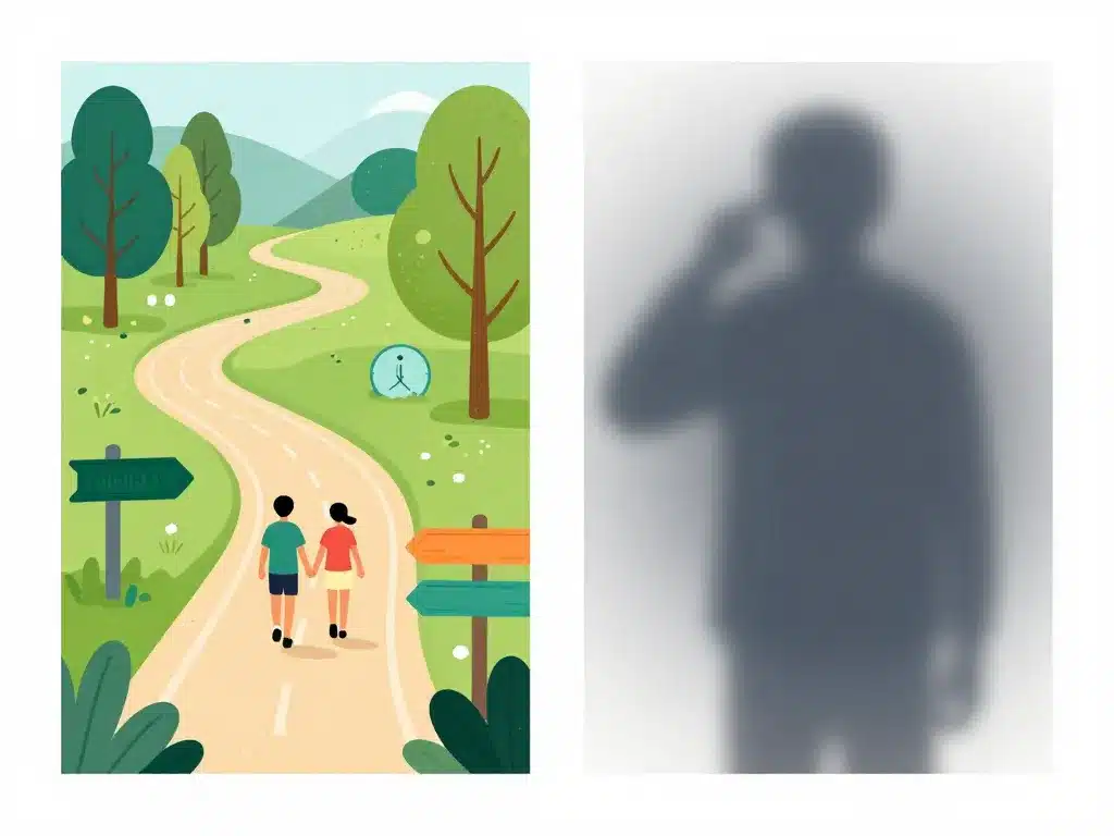 sport nue deux chemins ambiguite illustration