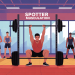 Spotter musculation aide développé couché et squat