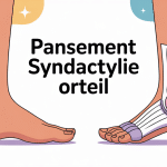 syndactylie orteil pansement illustration pieds
