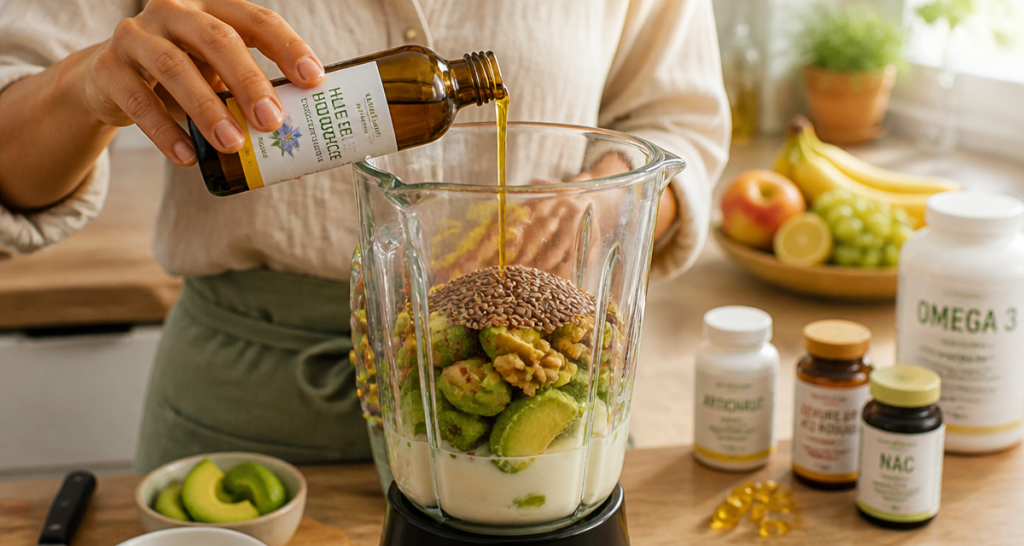 complement alimentaire pour peau seche smoothie huile bourrache