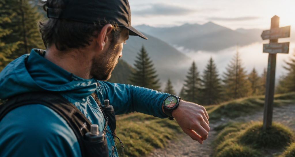 meilleur montre gps avec cartographie sur sentier forestier