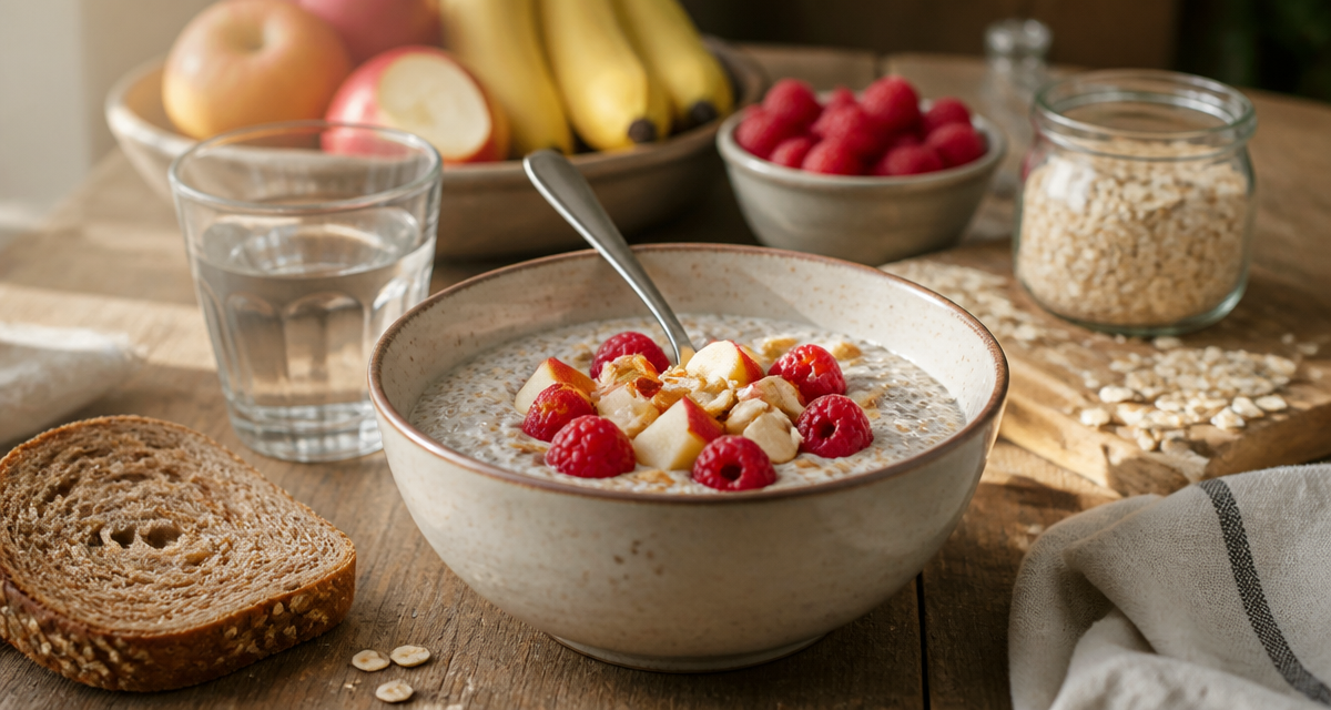 aliment riche en fibre constipation bol pudding chia fruits