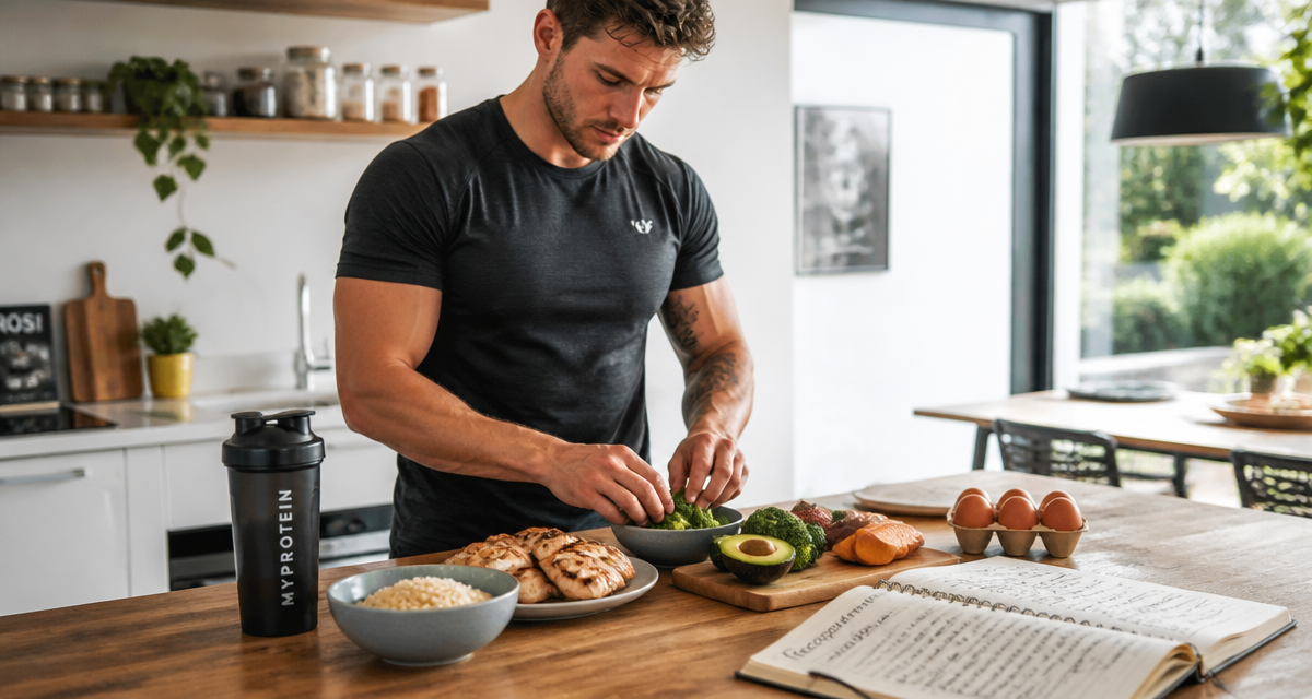 alimentation pour prendre du muscle et perdre de la graisse, repas équilibré sportif