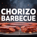 chorizo barbecue grillé sur barbecue été