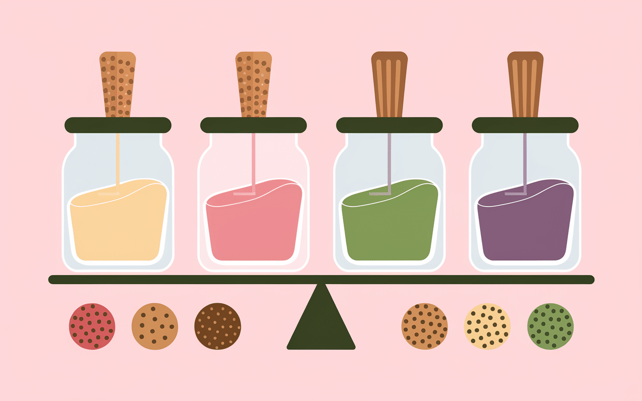 Comparaison madeleine sans sucre et édulcorants naturels