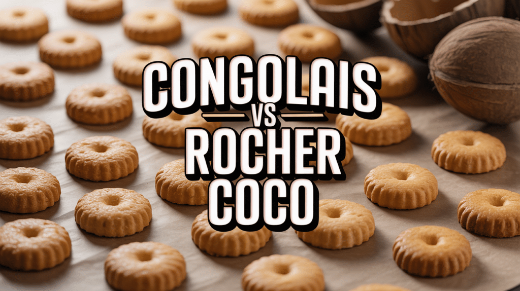 différence entre congolais et rocher coco biscuits visuel