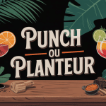 difference punch et planteur deux cocktails antillais en verre