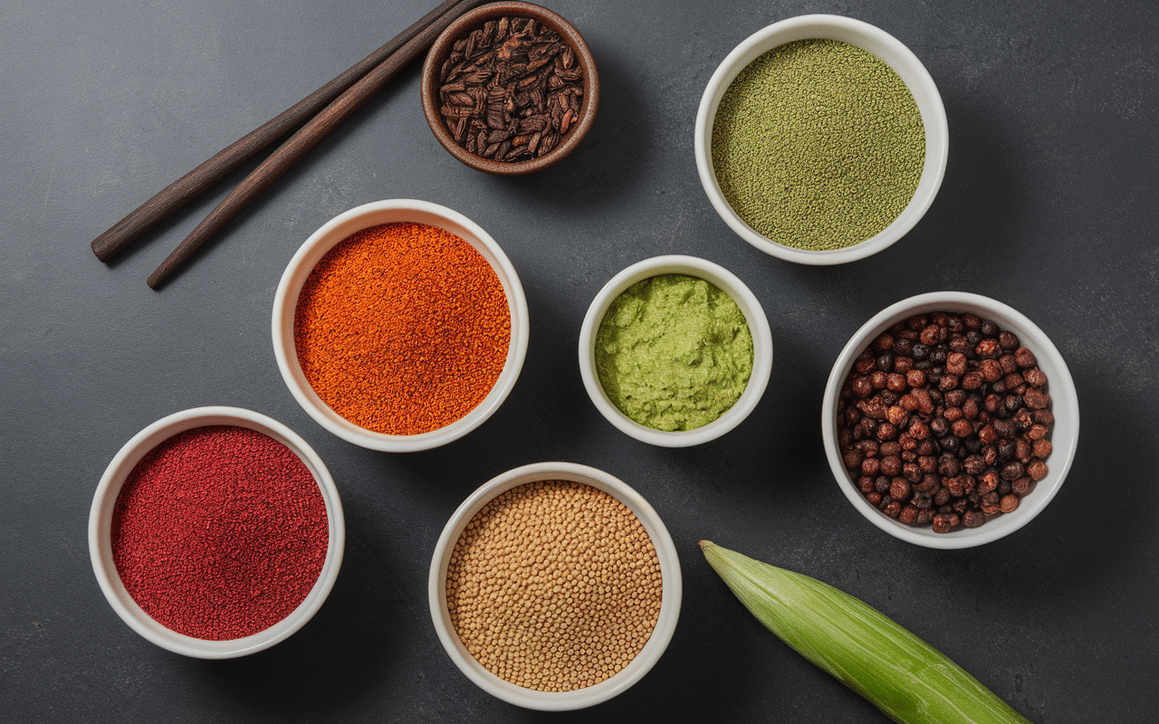 Epices pour saumon sumac tandoori wasabi sésame