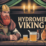 Guerrier nordique avec hydromel viking en taverne