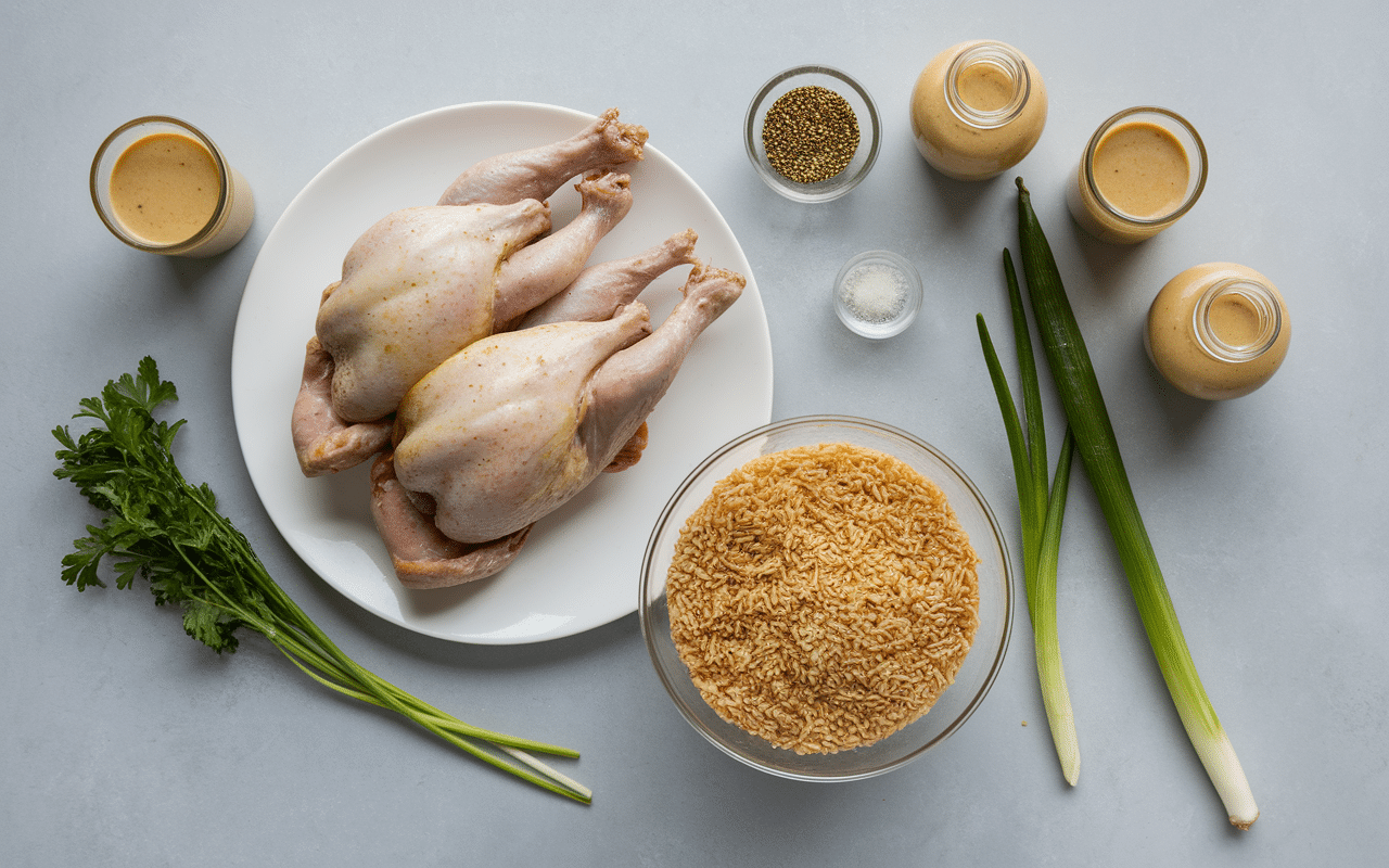 Ingrédients frais poulet loc lac