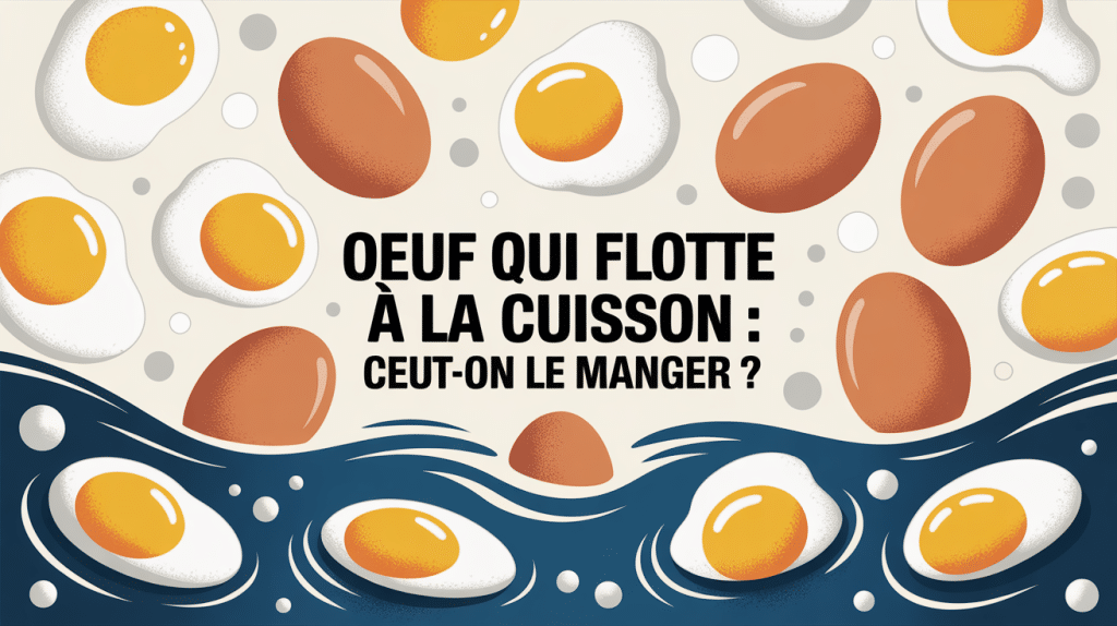 oeufs qui flottent à la cuisson illustration casserole