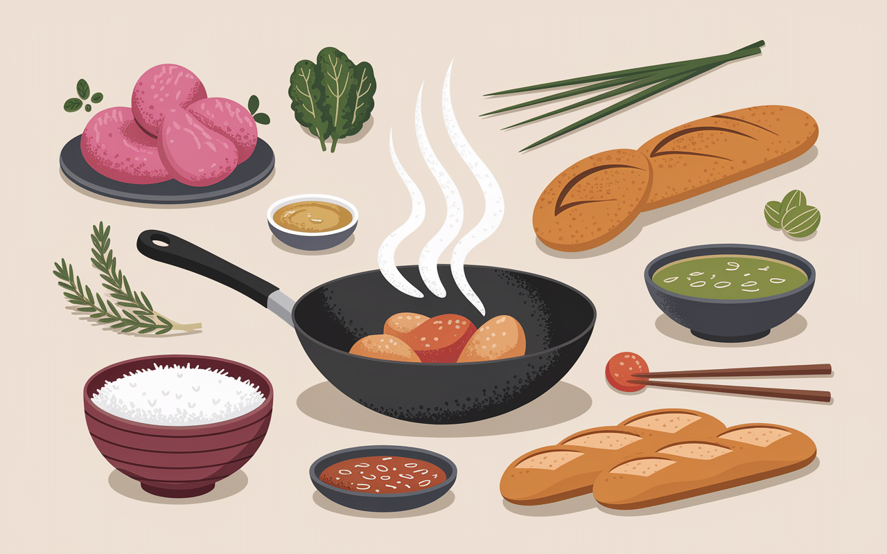 Cuisine traditionnelle poulet loc lac