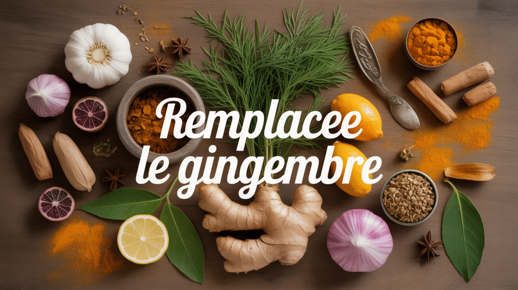 Par quoi remplacer le gingembre, épices et racines assorties