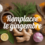Par quoi remplacer le gingembre, épices et racines assorties