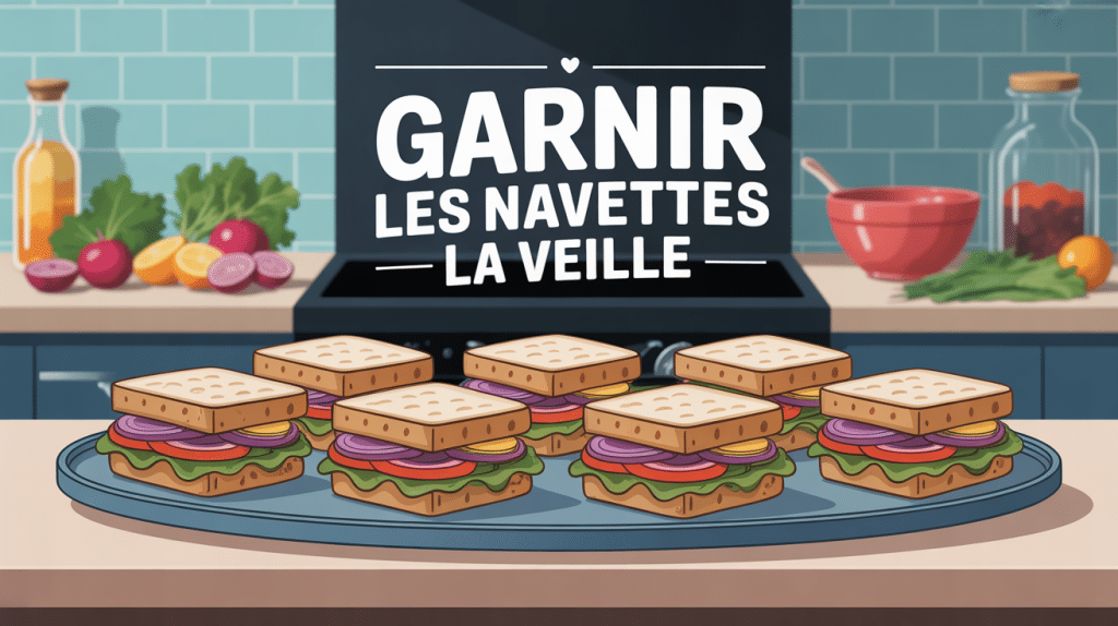 peut on garnir les navettes la veille illustration plateau sandwiches