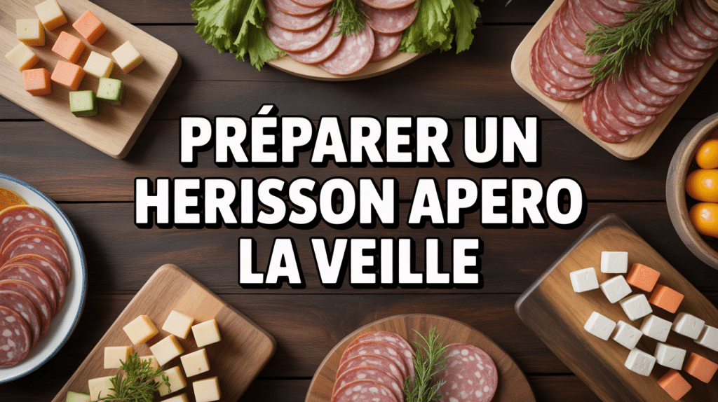 peut-on préparer un hérisson apéro la veille image apéritif élégant