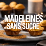 Plateau de madeleines sans sucre avec édulcorant naturel