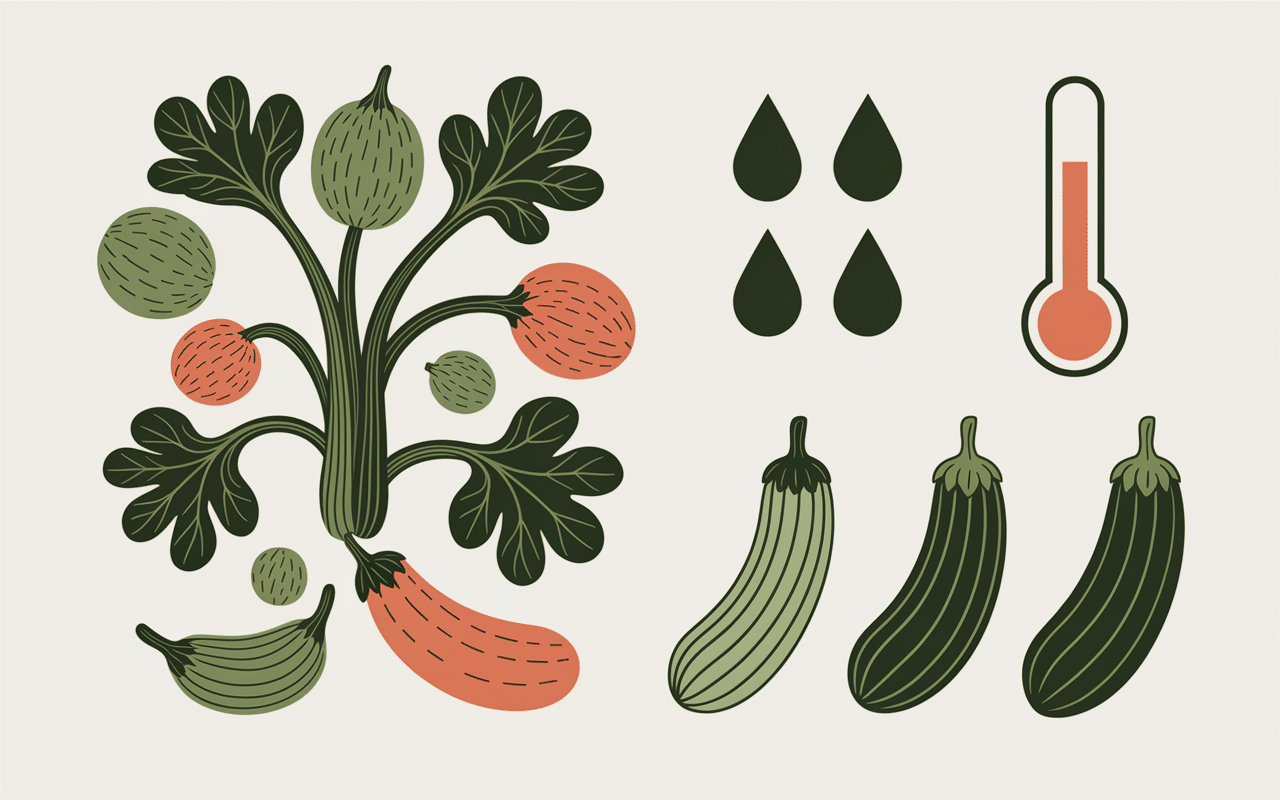 Facteurs poids d'une courgette illustration variétés humidité