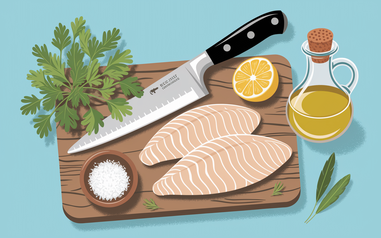 recette black bass filets préparation herbes citron