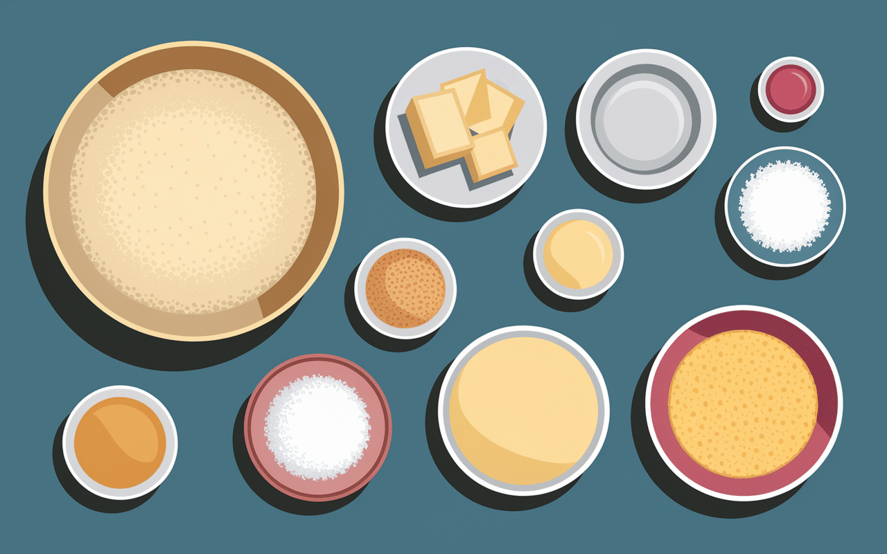 Ingrédients recette des craquelins bretons farine beurre levure