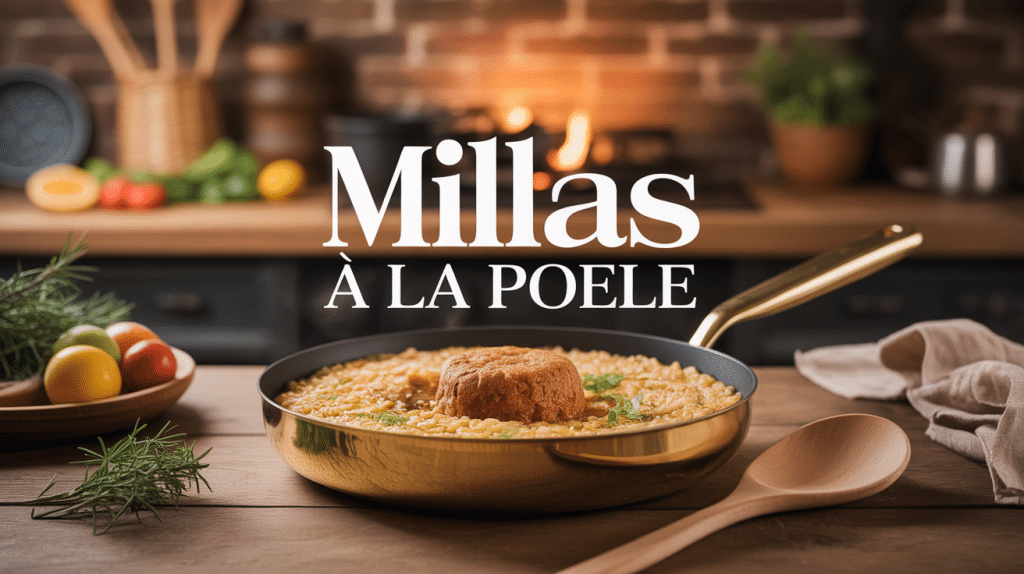 recette millas à la poêle dans poêle antiadhésive dorée