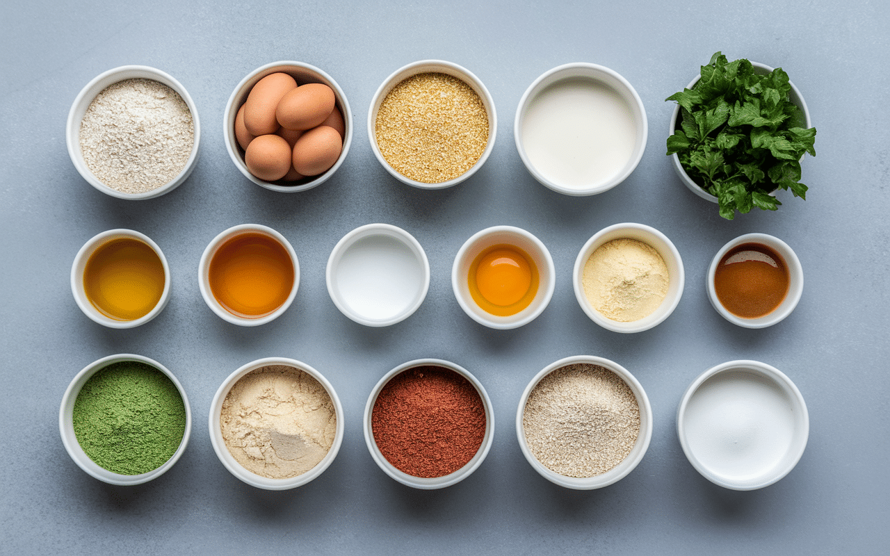 Ingrédients recette pancake farine patate douce