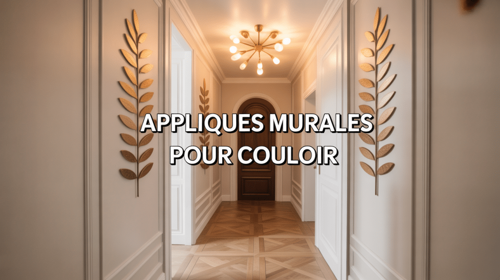 Couloir moderne avec appliques murales pour couloir design