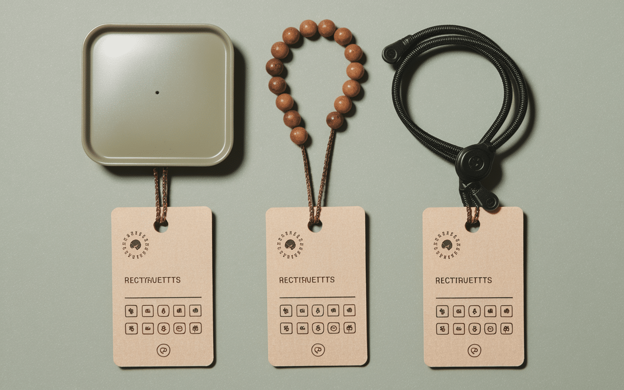 différents modèles de balai en microfibres avec pictogrammes