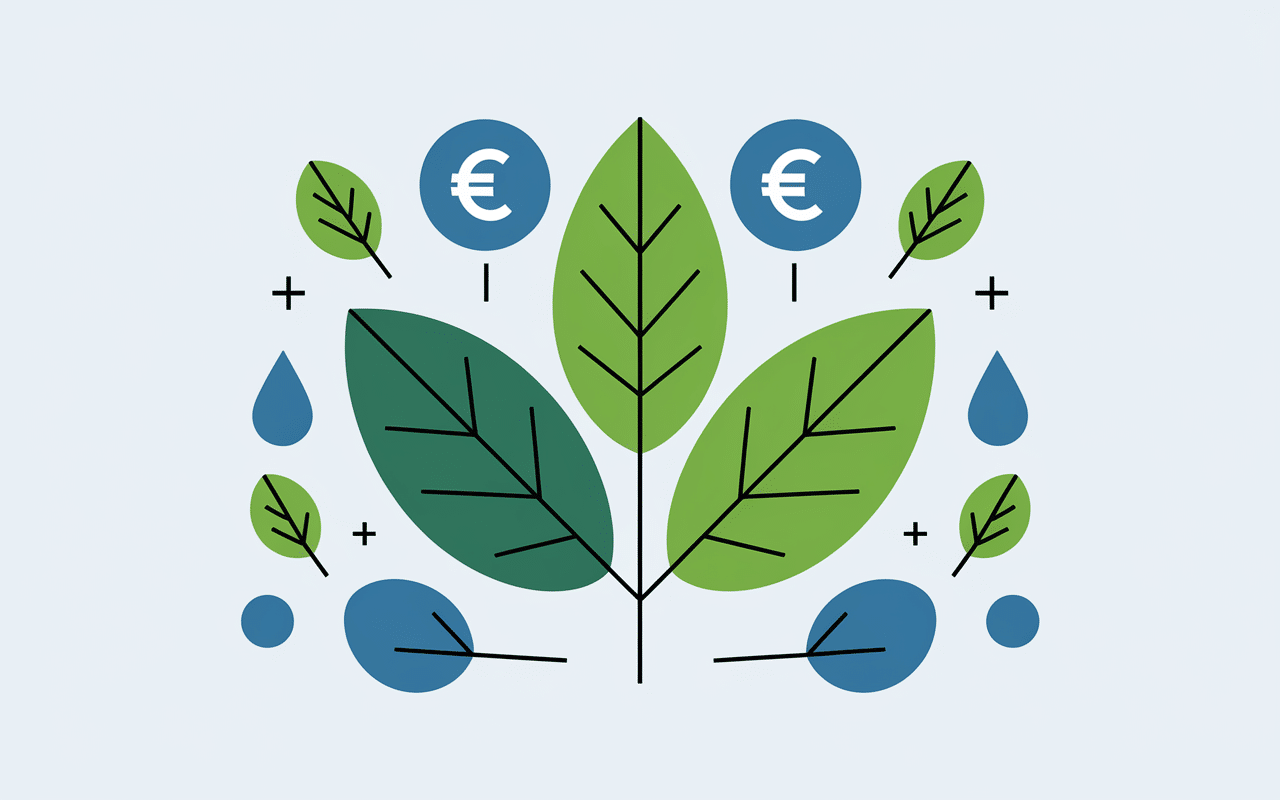 Bénéfices écologiques et économiques balai professionnel microfibre infographie