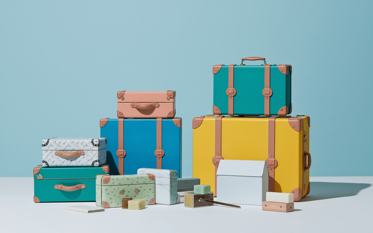 plusieurs boite pour savon voyage materiaux differents