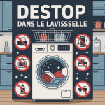 Interdiction d’utiliser destop dans lave vaisselle