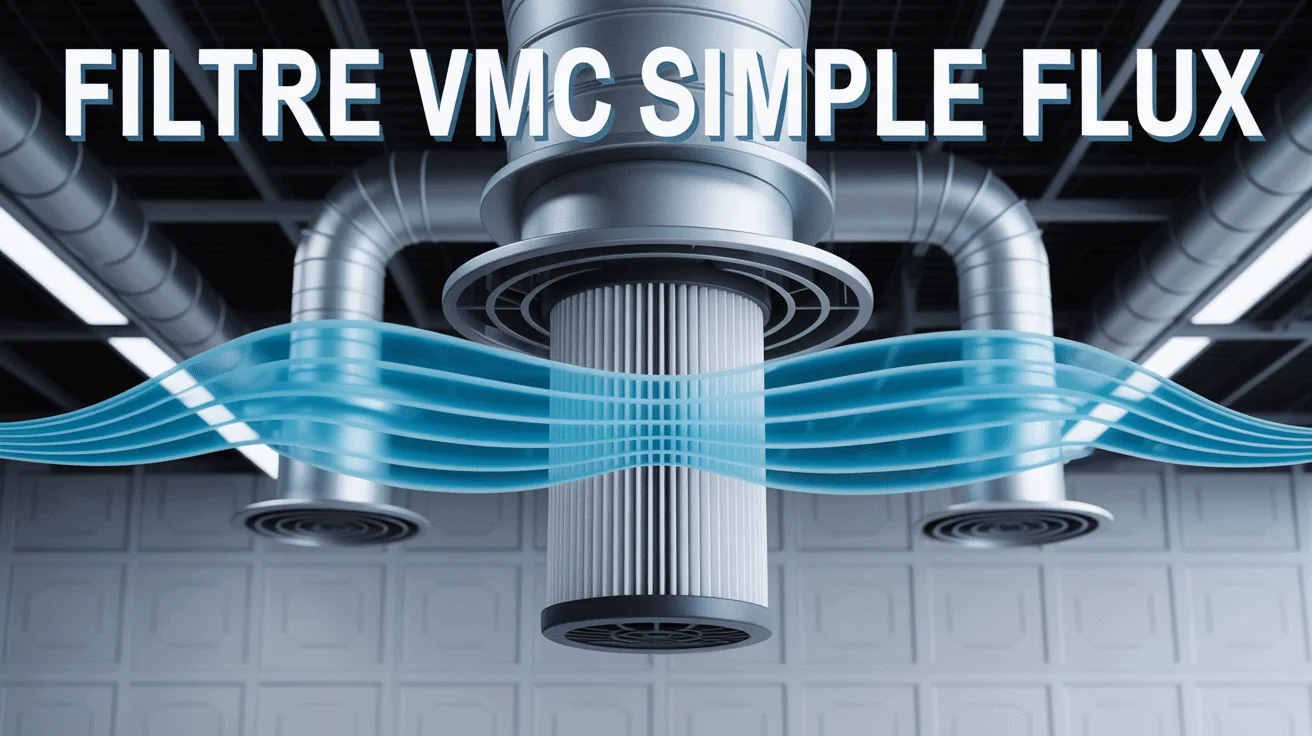 vue coupe filtre vmc simple flux schema technique