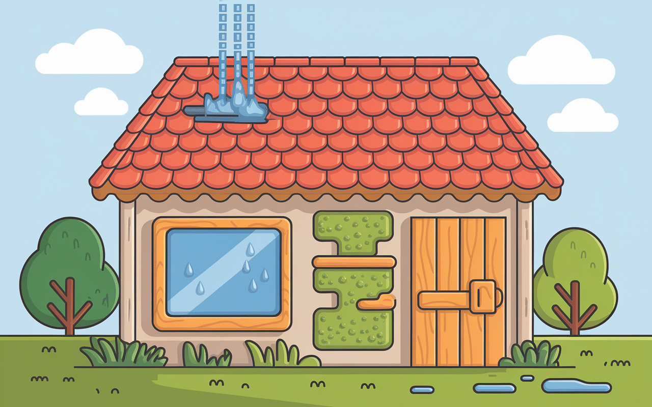 inconvénient écran sous-toiture illustration humidité