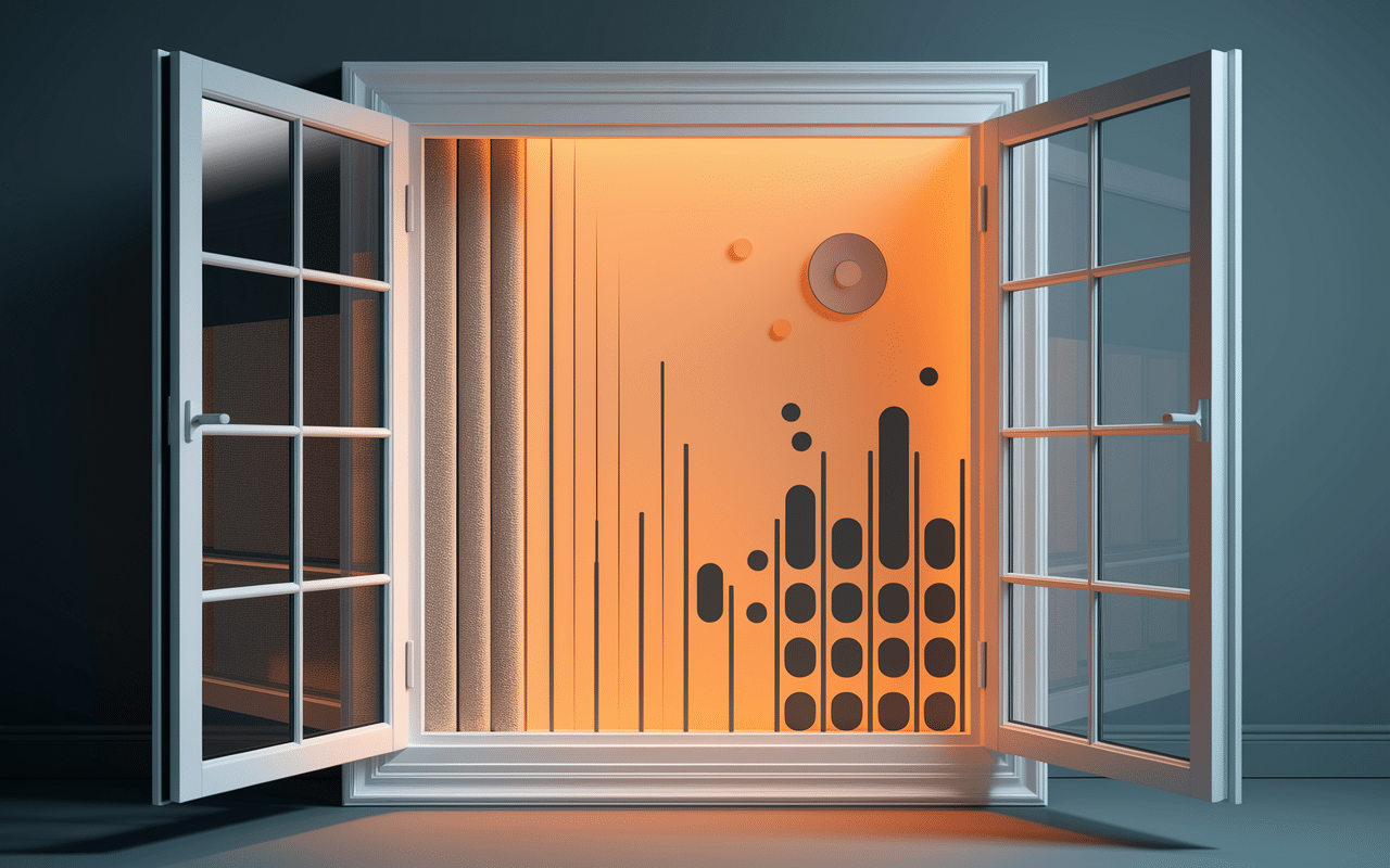 Isolation phonique fenetre par l'intérieur matériaux isolants en coupe