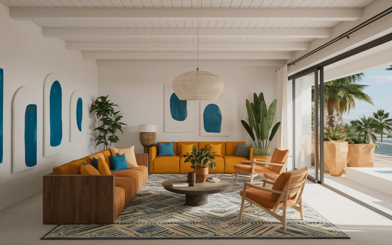 Intérieur maison typique espagnole déco méditerranéenne