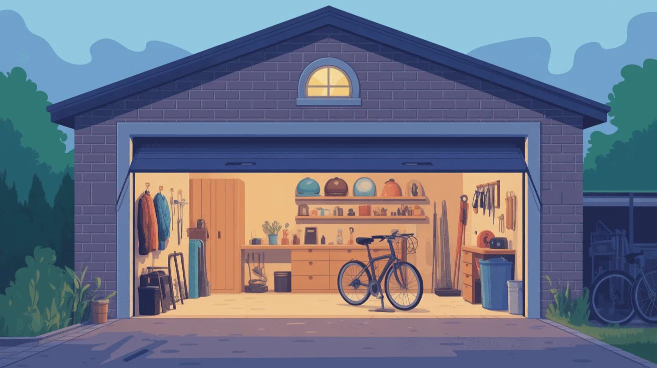 porte ouvert garage objets valeur sécurité