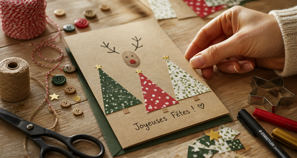 4 techniques simples pour créer vos cartes de vœux maison sans matériel spécialisé