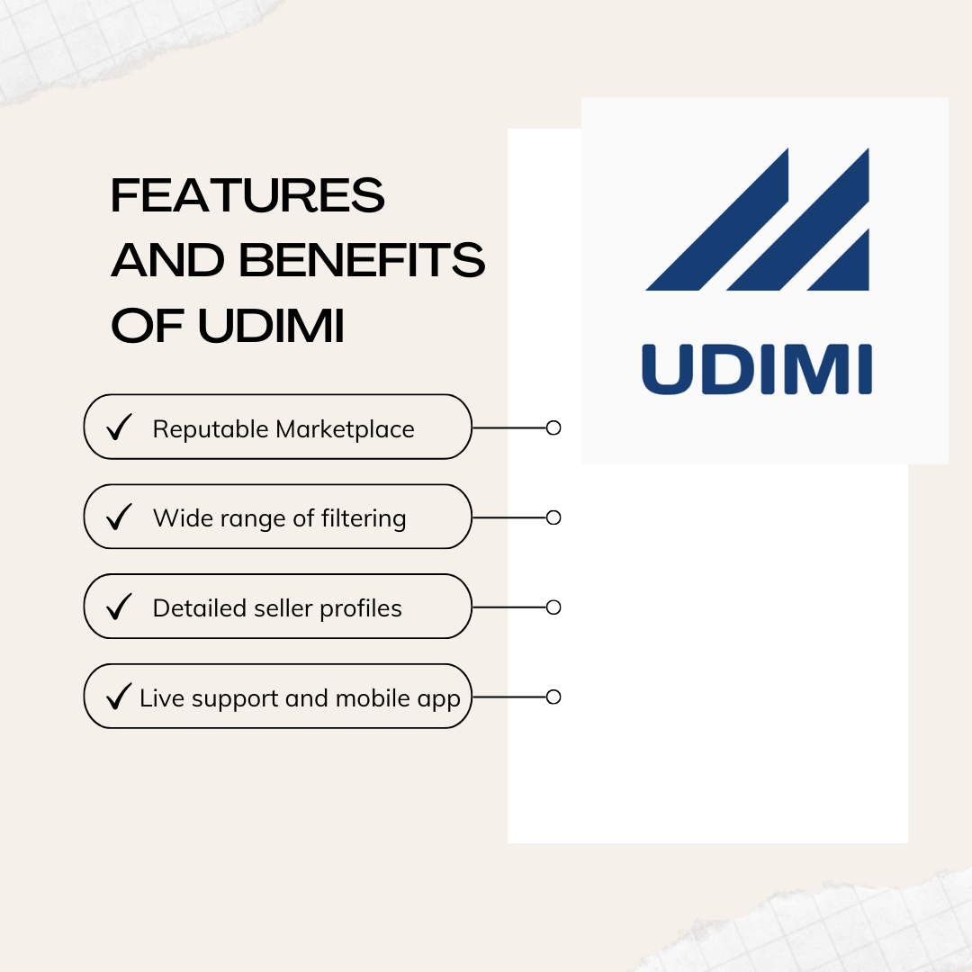 Illustration highlighting the features and benefits of Udimi for successful and streamlined email marketing.
