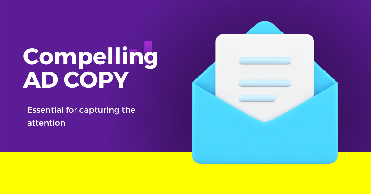 Illustration showcasing the art of crafting compelling ad copy, a visual guide to creating persuasive and engaging advertising content.