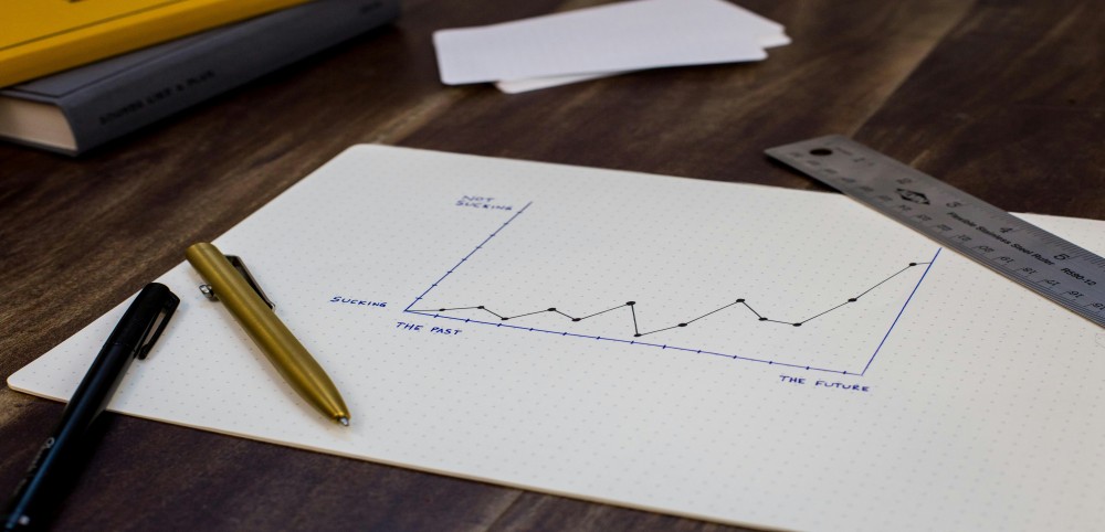 A rising graph representing business growth over time.