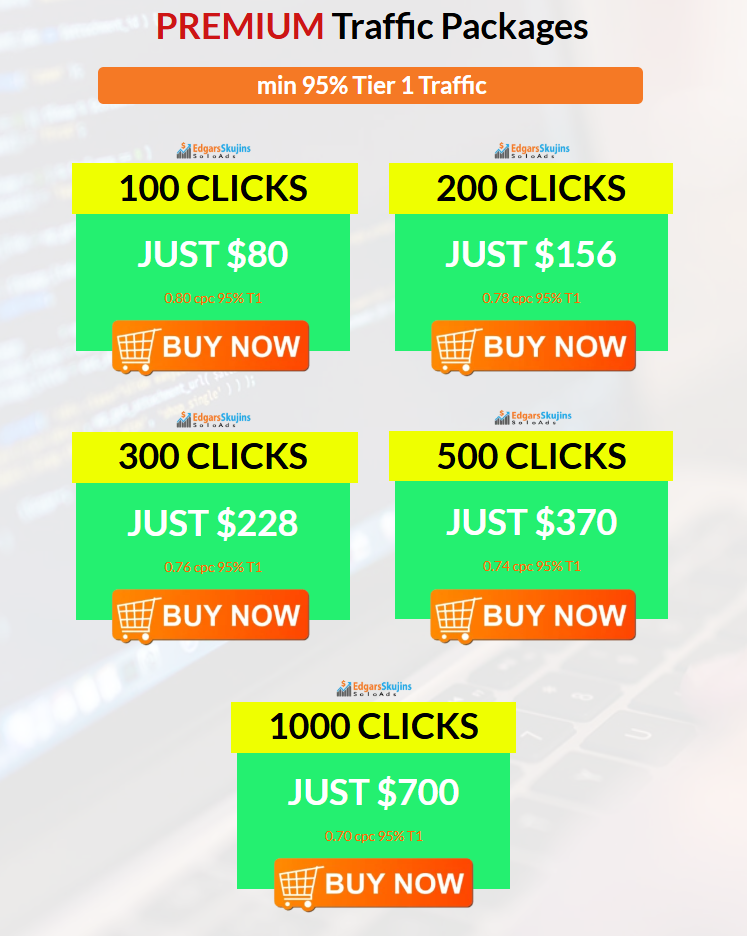 Solo Ad pricing